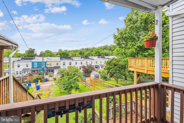 1132 Roland Heights Ave, Baltimore, MD 21211 - balcony featuring a residential view