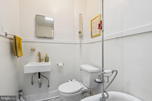 1132 Roland Heights Ave, Baltimore, MD 21211 - bathroom with a sink and toilet