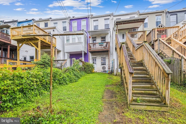 1132 Roland Heights Ave, Baltimore, MD 21211 - rear view of house featuring stairway and a residential view