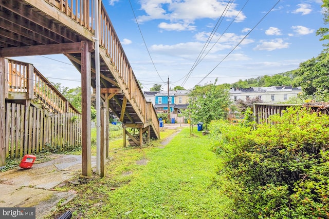 1132 Roland Heights Ave, Baltimore, MD 21211 - view of yard featuring stairs