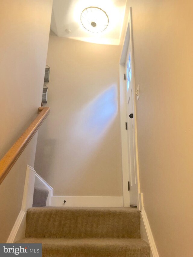 view of staircase