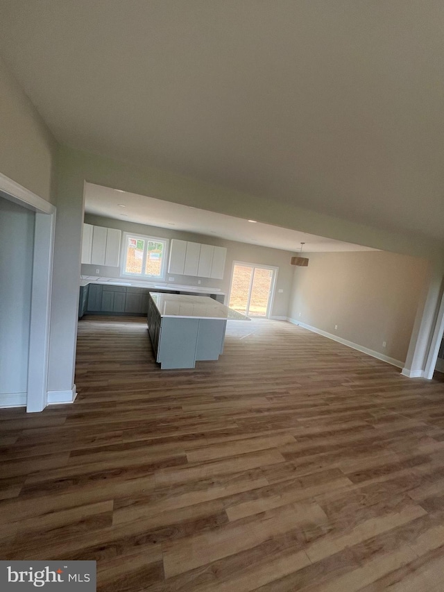 607 Slonaker Ln, Martinsburg, WV 25405 - unfurnished living room featuring healthy amount of natural light and dark wood-style floors