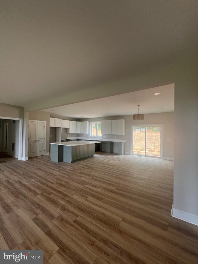 607 Slonaker Ln, Martinsburg, WV 25405 - unfurnished living room with wood finished floors and baseboards
