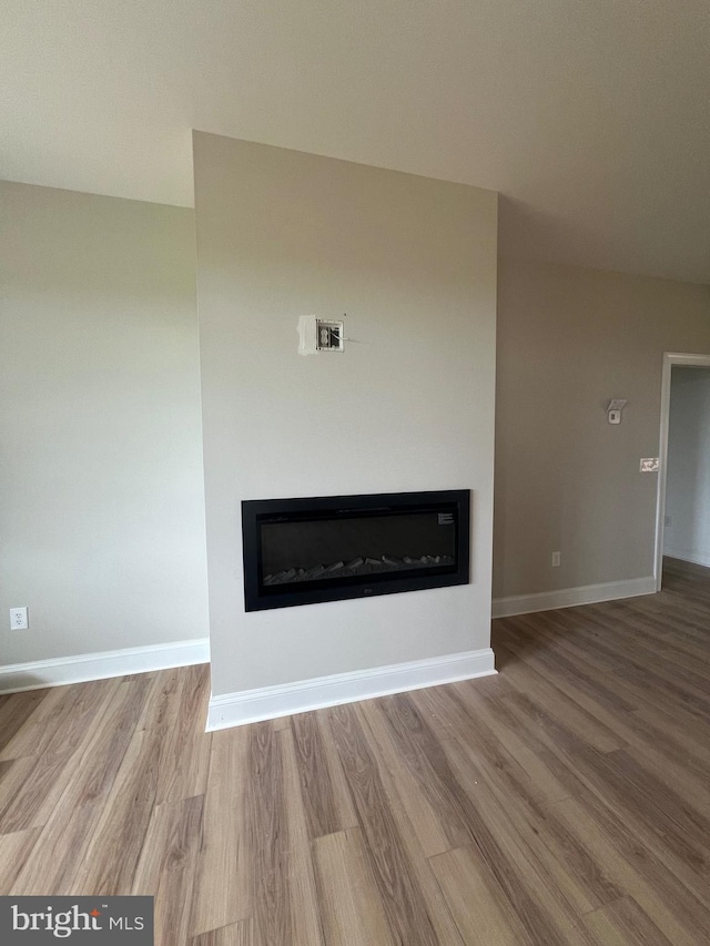 607 Slonaker Ln, Martinsburg, WV 25405 - detailed view of a glass covered fireplace and wood finished floors