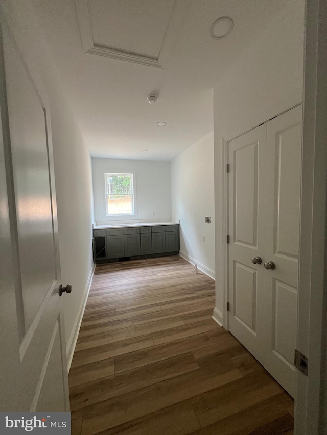 607 Slonaker Ln, Martinsburg, WV 25405 - corridor with light wood-type flooring