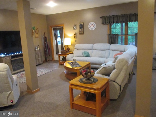 151 Juniper Dr, Ridgeley, WV 26753 - carpeted living room with healthy amount of natural light