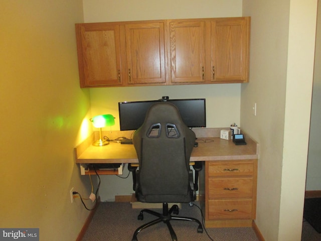 151 Juniper Dr, Ridgeley, WV 26753 - home office with built in desk and carpet