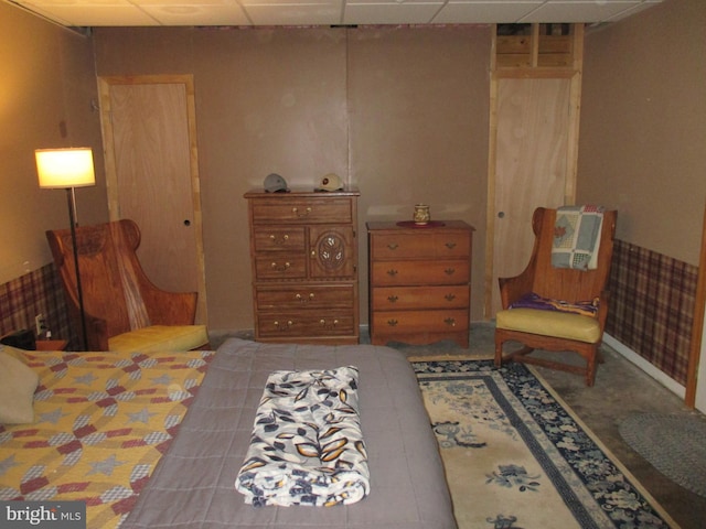 151 Juniper Dr, Ridgeley, WV 26753 - bedroom with a drop ceiling