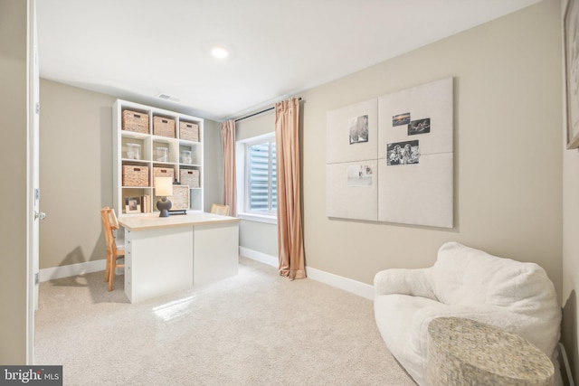 116 Munsee Cir, Winchester, VA 22602 - office area featuring baseboards and light carpet