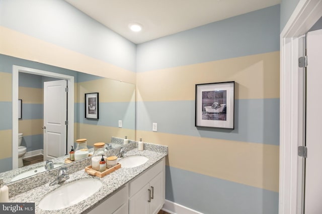 116 Munsee Cir, Winchester, VA 22602 - bathroom with toilet and double vanity