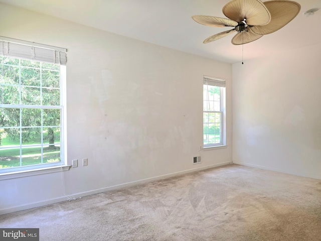 10 Honeyflower, Bordentown, NJ 08620 - empty room featuring ceiling fan, carpet flooring, and baseboards
