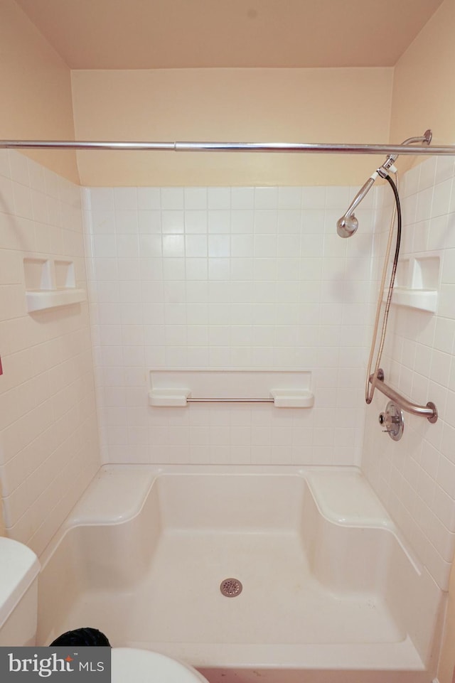407 Elizabeth St, Georgetown, DE 19947 - full bathroom featuring toilet and a shower