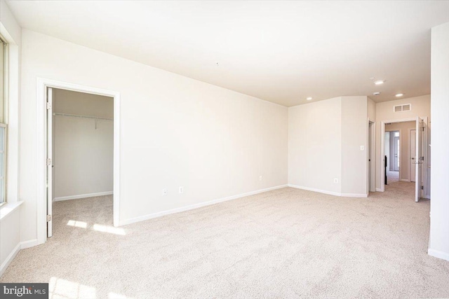 5831 Rochefort St, Ijamsville, MD 21754 - unfurnished bedroom with carpet floors, a walk in closet, baseboards, and recessed lighting