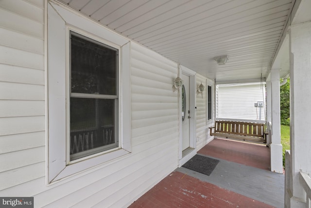 view of patio / terrace featuring covered porch