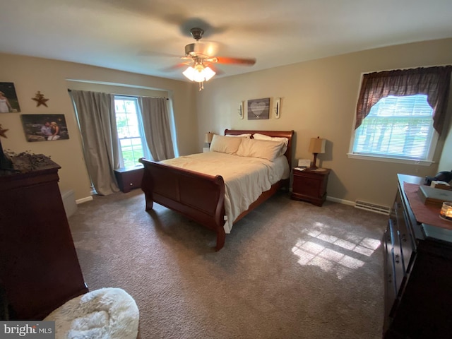 4 Tall Oaks Dr, Pottsville, PA 17901 - bedroom with a ceiling fan, carpet floors, and baseboards