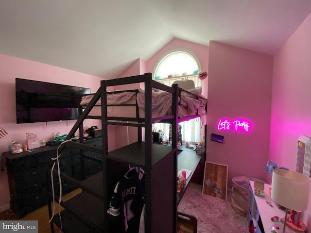 4 Tall Oaks Dr, Pottsville, PA 17901 - carpeted bedroom featuring lofted ceiling