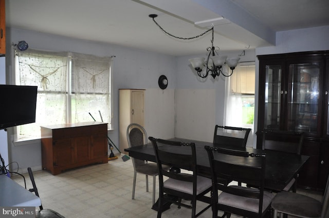 2147 Cloverleaf Rd, Mount Joy, PA 17552 - dining area featuring a chandelier and light flooring