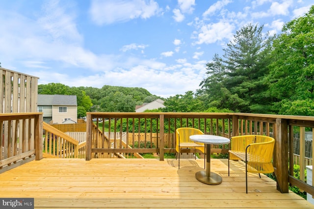 9642 Lambeth Ct, Columbia, MD 21046 - view of wooden terrace