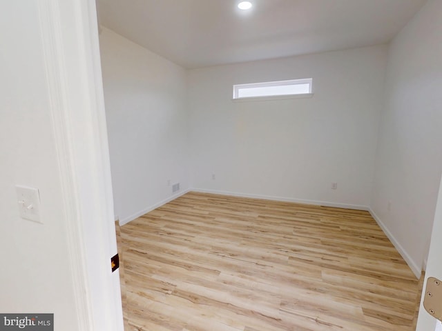 294 Meadow Flower Cir, Bellefonte, PA 16823 - spare room featuring light wood-style floors, baseboards, and recessed lighting