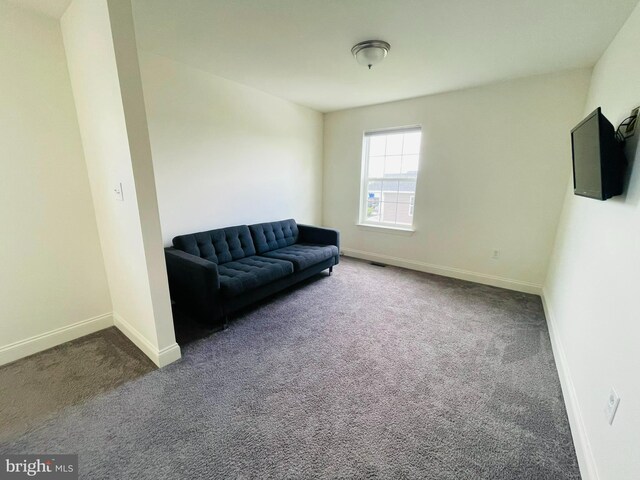 128 Eagle Rd, Dillsburg, PA 17019 - living area featuring dark carpet and baseboards