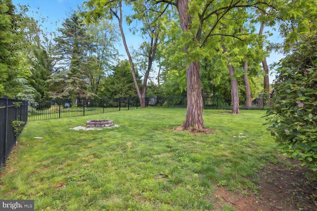 413 Wilton St, Harrisburg, PA 17109 - view of yard with an outdoor fire pit