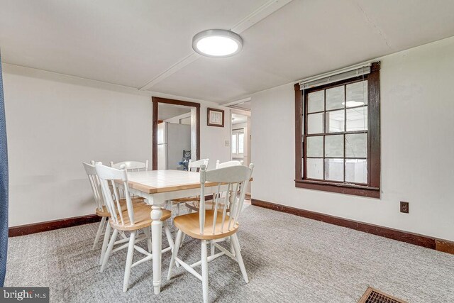 340 Andrews Rd, Strasburg, VA 22657 - carpeted dining space featuring baseboards