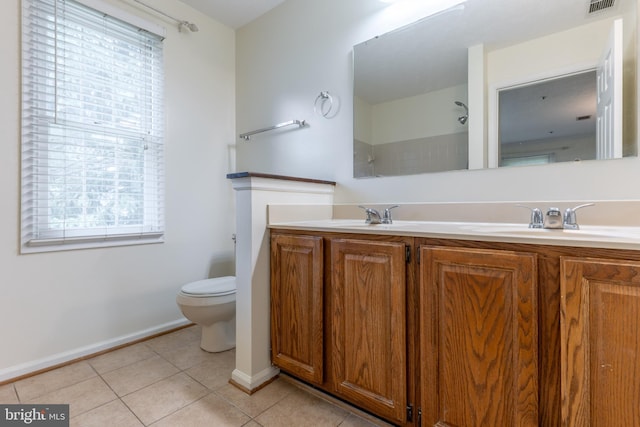 12216 Eagles Nest Ct Unit G, Germantown, MD 20874 - bathroom with healthy amount of natural light, tile patterned floors, toilet, and baseboards