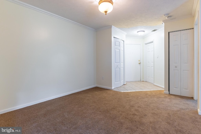 12216 Eagles Nest Ct Unit G, Germantown, MD 20874 - unfurnished room with ornamental molding, light colored carpet, baseboards, and a smoke detector