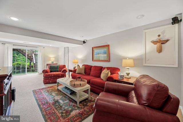 11115 Sceptre Ridge Ter, Germantown, MD 20876 - carpeted living room with recessed lighting