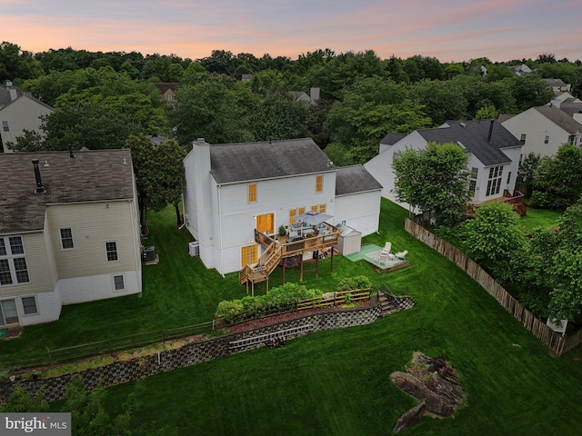 11115 Sceptre Ridge Ter, Germantown, MD 20876 - aerial view at dusk