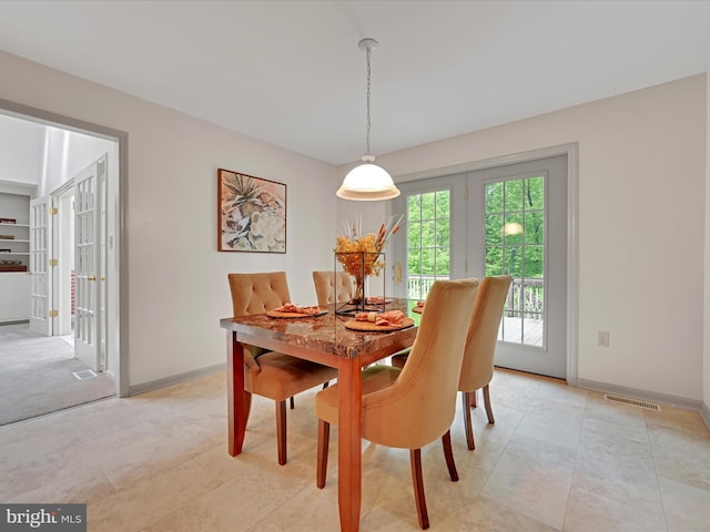 320 N Ridge Rd, Reinholds, PA 17569 - dining space with baseboards and french doors