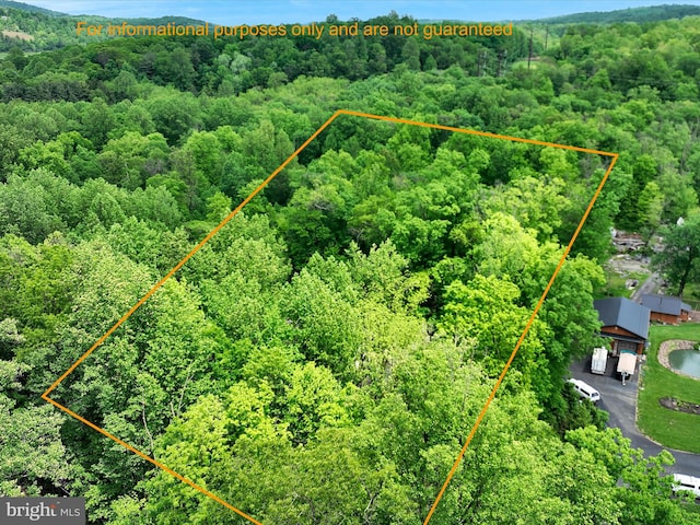 320 N Ridge Rd, Reinholds, PA 17569 - aerial overview of property's location with a heavily wooded area and property parcel outlined