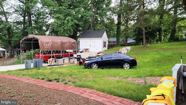 15030 Alabama Ave, Woodbridge, VA 22191 - view of grassy yard featuring an outdoor structure