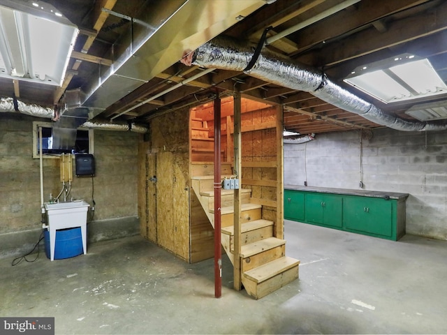12417 Mount Savage Rd, Mount Savage, MD 21545 - unfinished basement with stairs