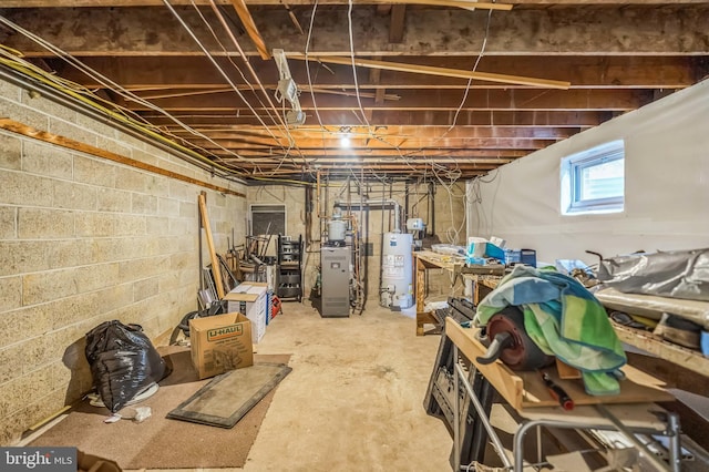 1143 Villanova Ave, Swarthmore, PA 19081 - below grade area with water heater and a heating unit
