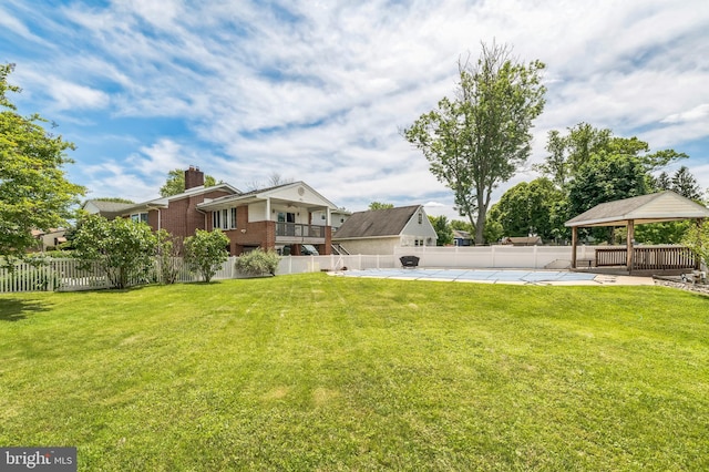 1143 Villanova Ave, Swarthmore, PA 19081 - view of yard featuring a gazebo and a patio