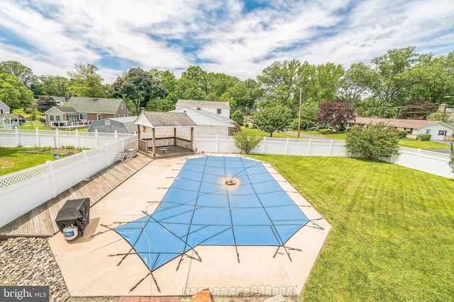 1143 Villanova Ave, Swarthmore, PA 19081 - view of pool featuring a patio and view of scattered trees