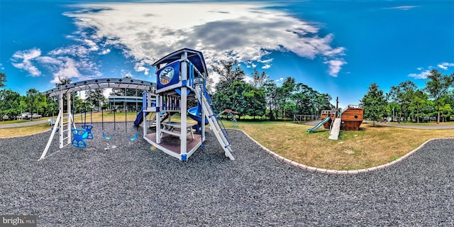 136 Camp Meeting Cir, Herndon, PA 17830 - community playground with a lawn and view of scattered trees