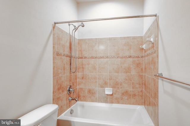 6300 Santo Pl, Capitol Heights, MD 20743 - bathroom featuring toilet and shower / washtub combination