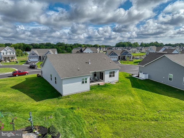 aerial view of residential area