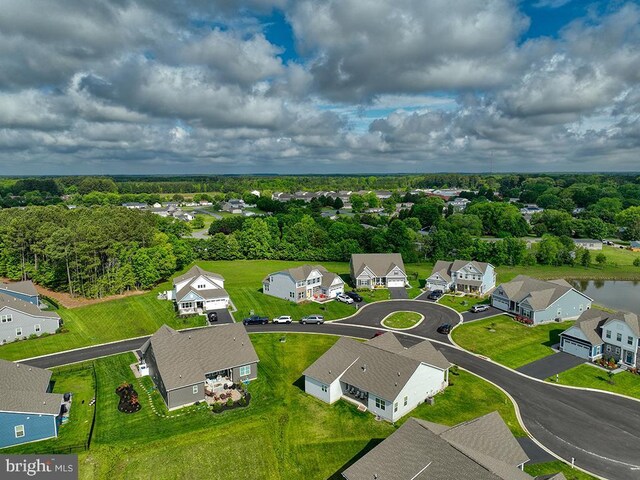 aerial view of residential area