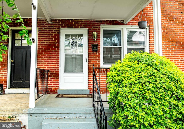 3565 Benzinger Rd, Baltimore, MD 21229 - property entrance with brick siding and a porch
