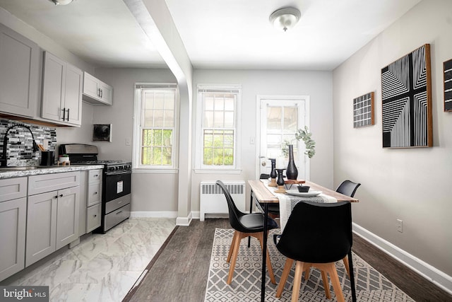 3565 Benzinger Rd, Baltimore, MD 21229 - dining room with radiator heating unit and baseboards