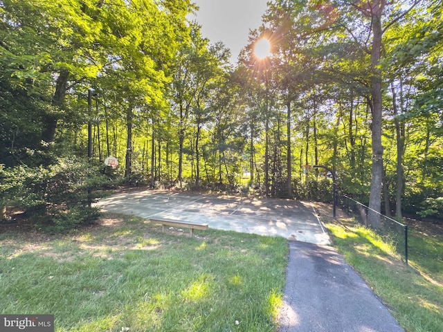 8346 Argent Cir, Fairfax Station, VA 22039 - view of yard featuring basketball hoop