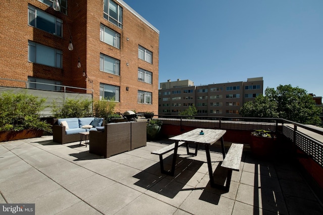 2818 Connecticut Ave NW Unit 503, Washington, DC 20008 - view of patio featuring an outdoor living space
