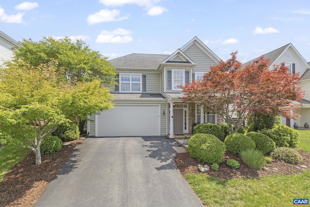 3080 Morewood Ln, Charlottesville, VA 22901 - view of front of property featuring driveway, an attached garage, and a shingled roof