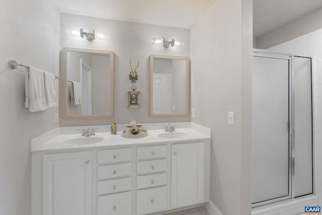 3080 Morewood Ln, Charlottesville, VA 22901 - bathroom with a shower stall and double vanity