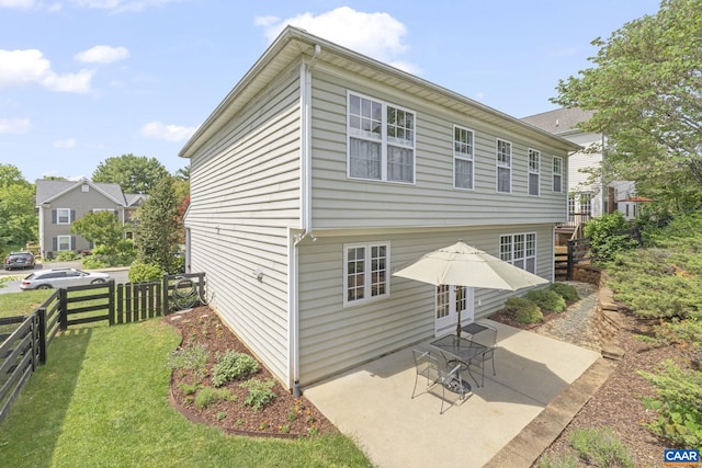 3080 Morewood Ln, Charlottesville, VA 22901 - back of property featuring french doors and a patio