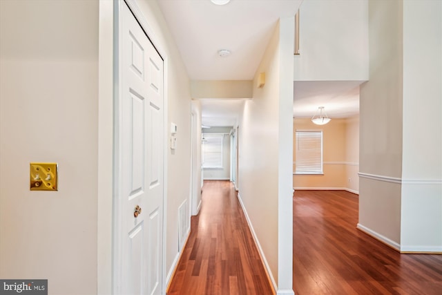 8 Ashford Ct, Annapolis, MD 21403 - corridor with wood finished floors and baseboards