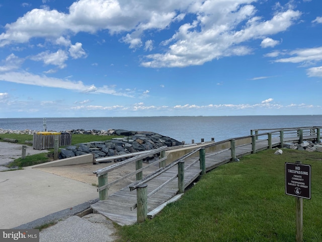 5235 Al Jones Dr, Shady Side, MD 20764 - water view with a boat ramp